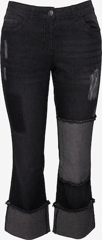 Angel of Style Flared Jeans in Zwart: voorkant