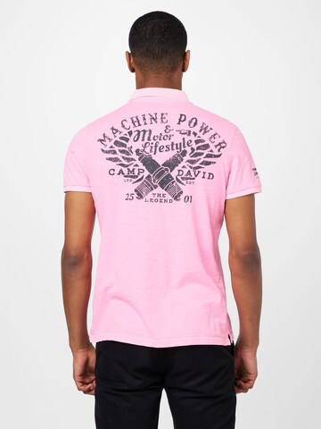 CAMP DAVID Тениска в розово