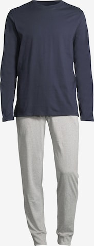 SCHIESSER Pyjama lang 'Night & Home' in Grau: Vorderseite