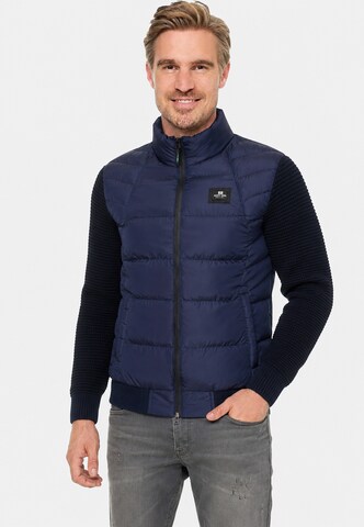 Rusty Neal Steppjacke in Blau: Vorderseite