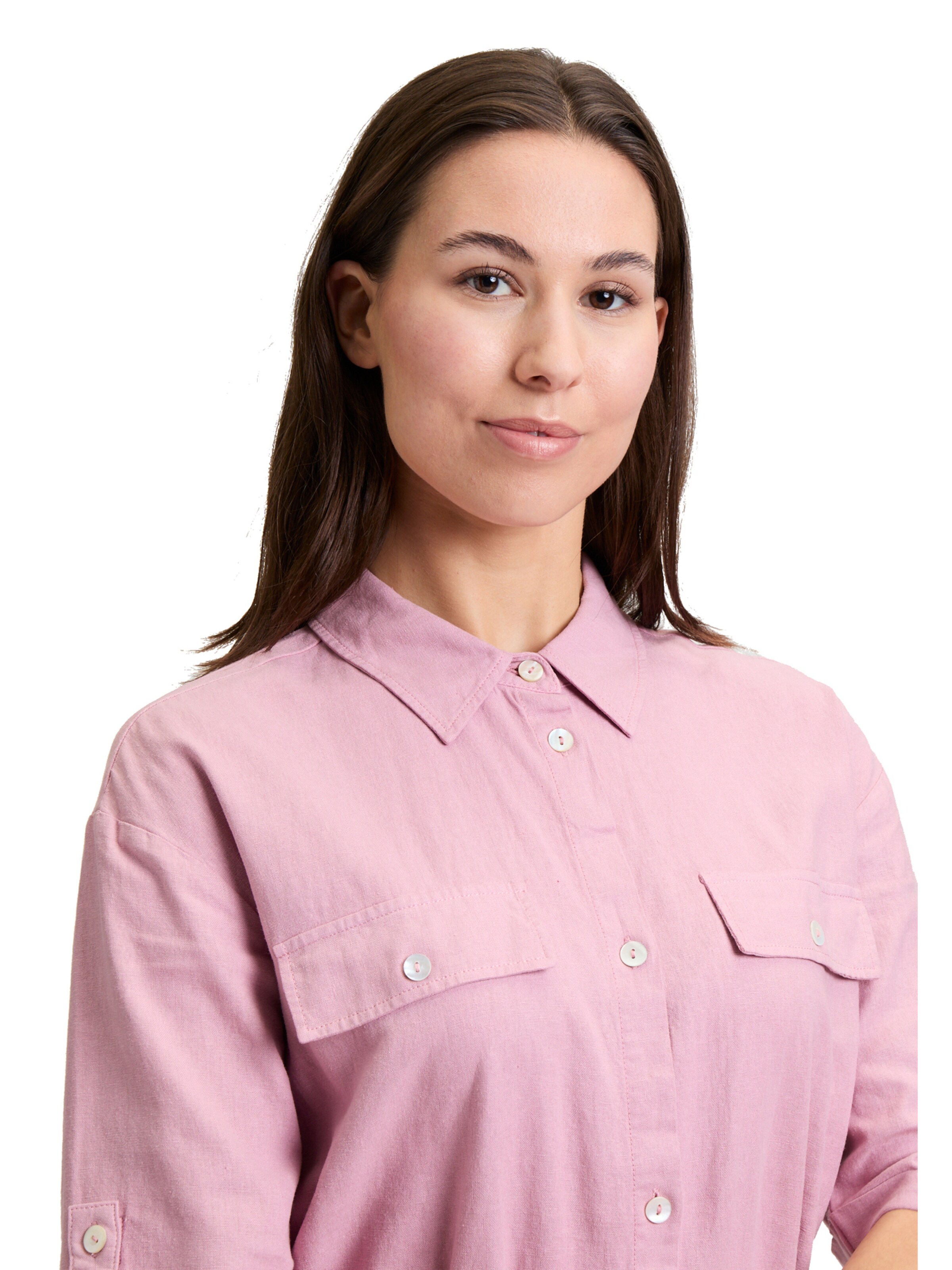 Cartoon Freizeitkleid mit Gürtel in Pink