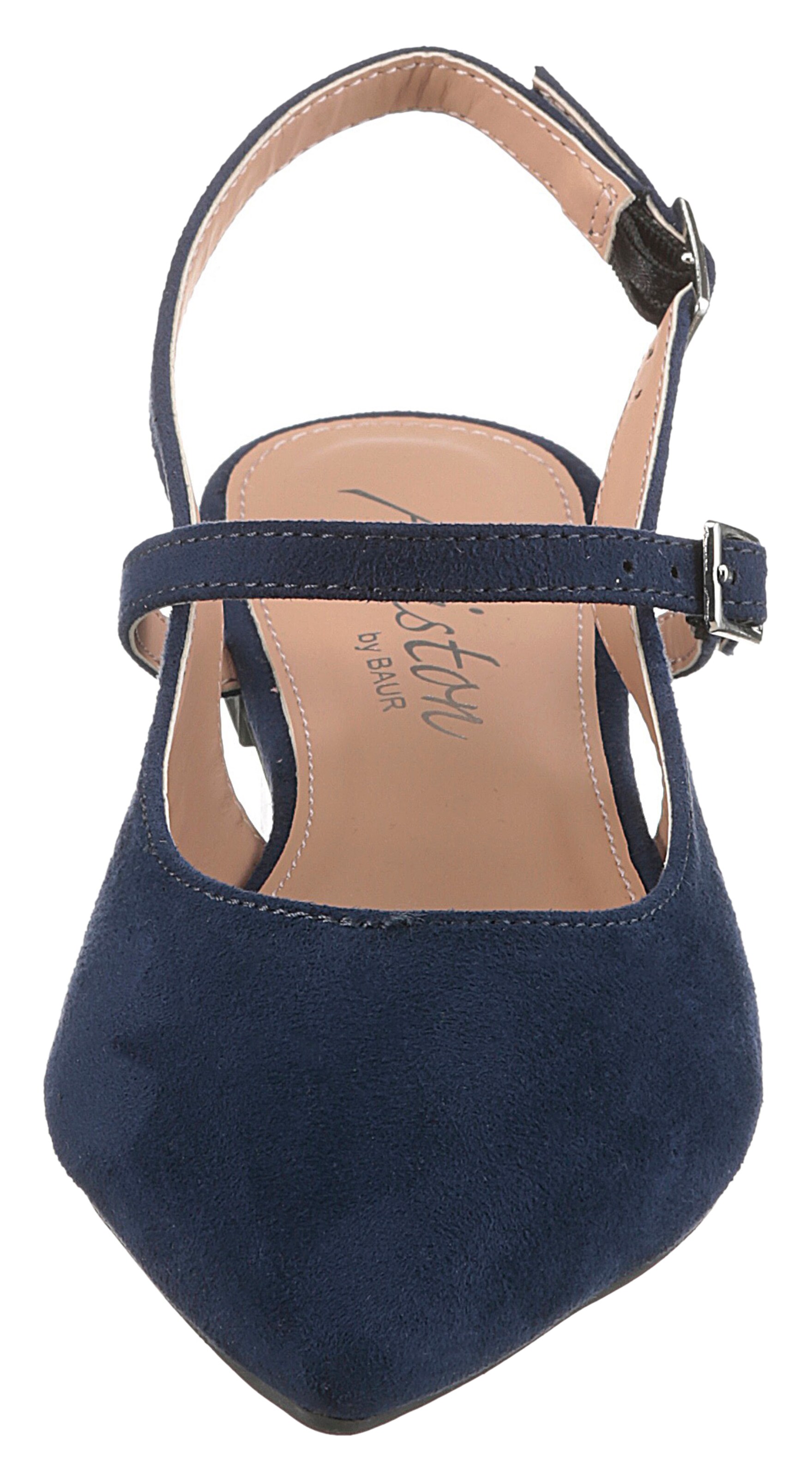 Aniston Ballet Flats with Strap in Blue