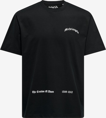 T-Shirt 'Apoh Life' Only & Sons en noir : devant