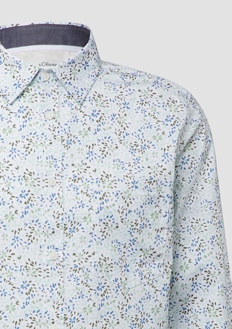 Coupe slim Chemise s.Oliver en blanc