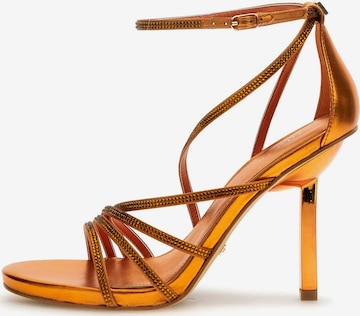 GUESS Strap Sandals 'Axen' in Orange: front