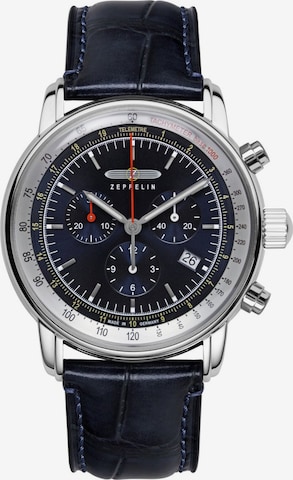 Montre à affichage analogique 'LZ14 Marine' Zeppelin en bleu : devant