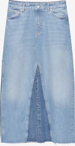 Pull&Bear Rok in Blauw: voorkant