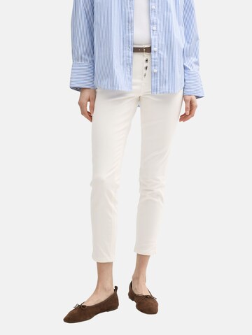 Skinny Jean 'Alexa' TOM TAILOR en blanc : devant