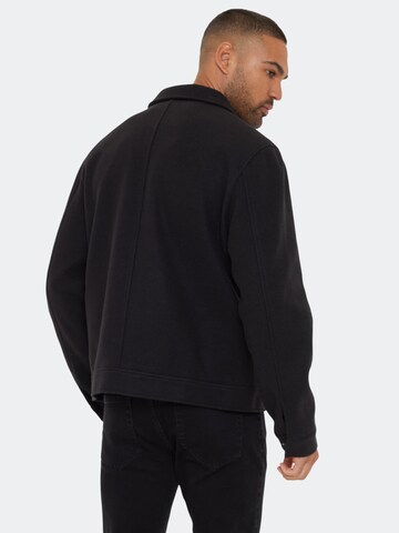 Threadbare Jacke 'Crunch' in Schwarz