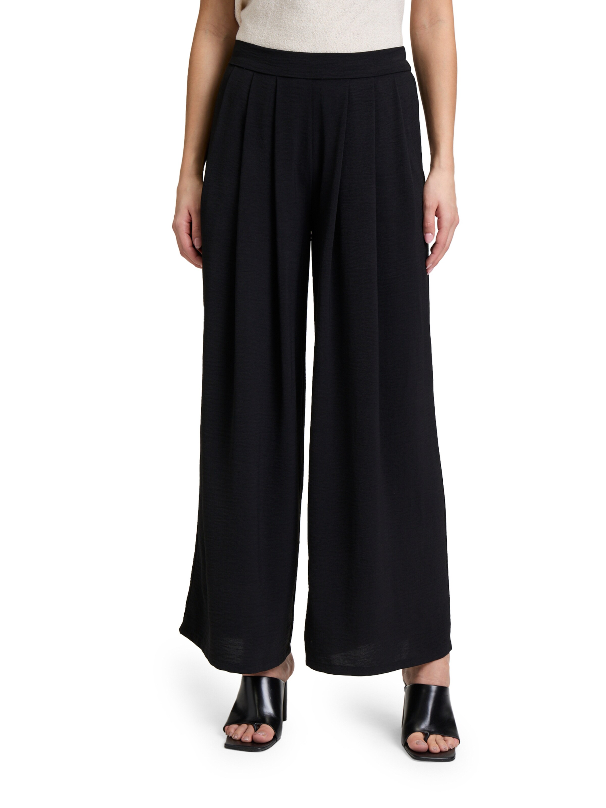 Cartoon Loosefit Hose in Schwarz: Vorderseite