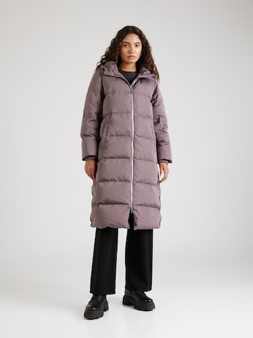 Y.A.S Winter Coat in Brown: front