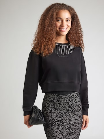 PATRIZIA PEPE - Sudadera en negro: frente
