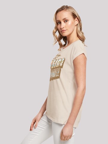 F4NT4STIC Shirt 'Stranger Things Greetings From Upside Down Netflix TV Series' in Beige