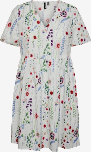 PIECES Kleid  'Jalisa' in hellblau / grün / rot / weiß, Produktansicht