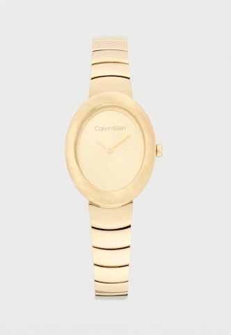 Calvin Klein - Reloj analógico 'TWISTED BEZEL' en oro: frente