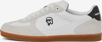 Karl Lagerfeld Matalavartiset tennarit 'Ikon Kandidate' värissä valkoinen: etupuoli