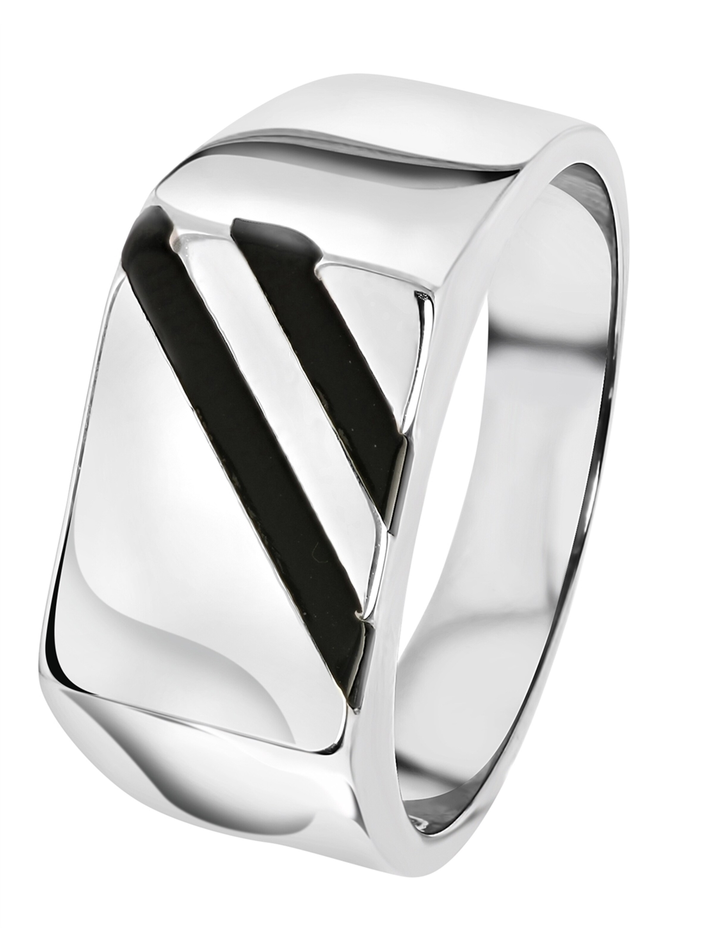 Lucardi Ring in Silver: front