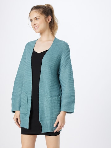 ABOUT YOU Knit Cardigan 'Theodora' in Green: front