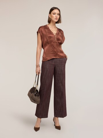 MOTIVI Blouse in Bruin