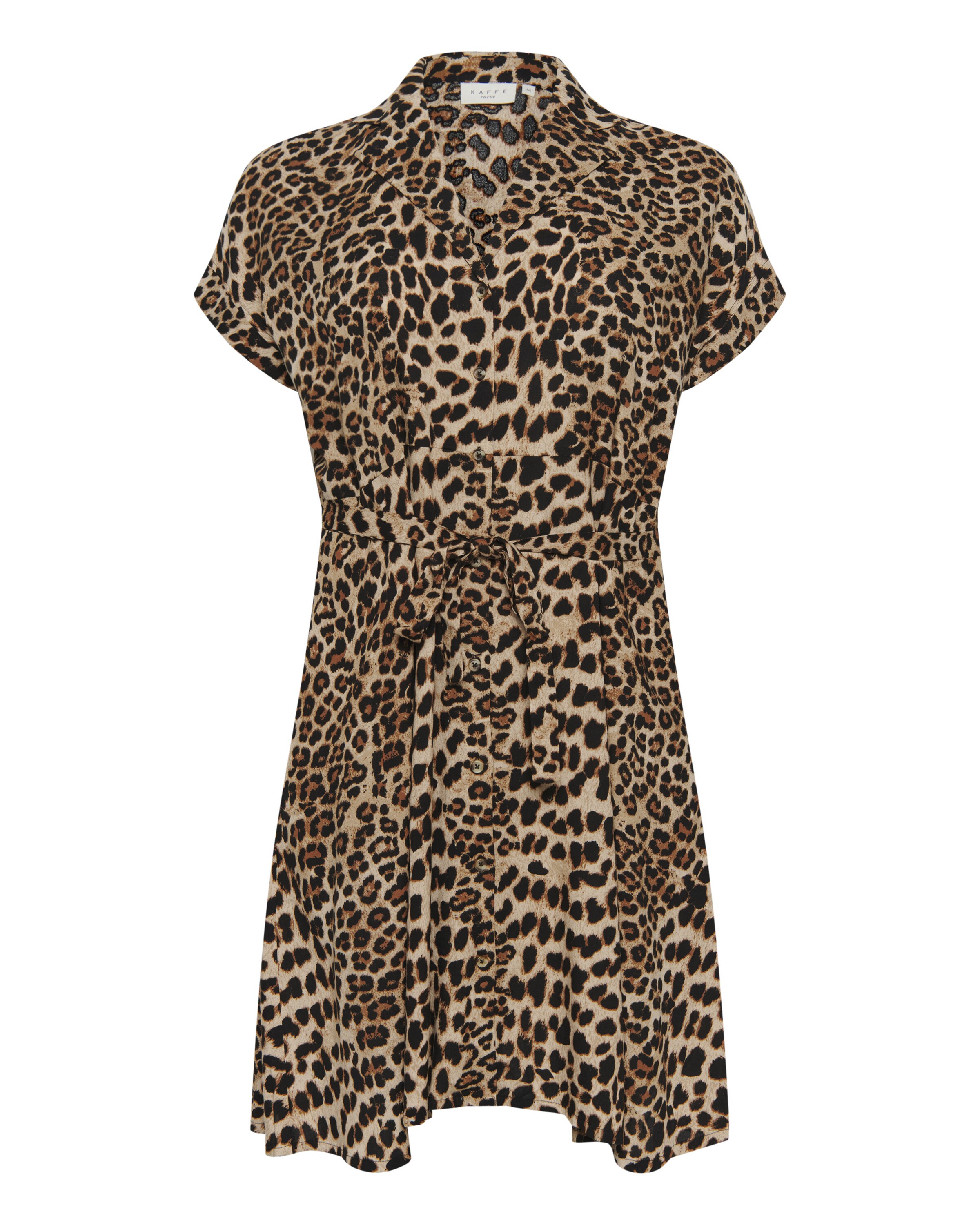 KAFFE CURVE Blusenkleid 'Adriana' in Braun: Vorderseite