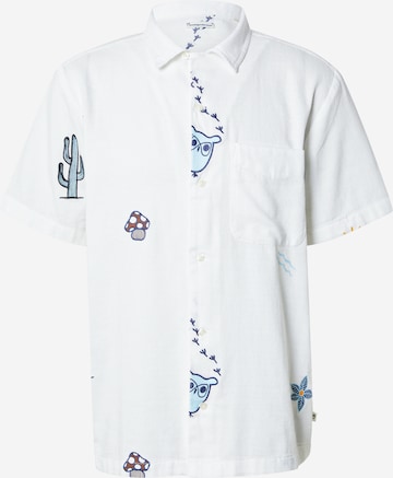 KnowledgeCotton Apparel Regular fit Ing - fehér: elől
