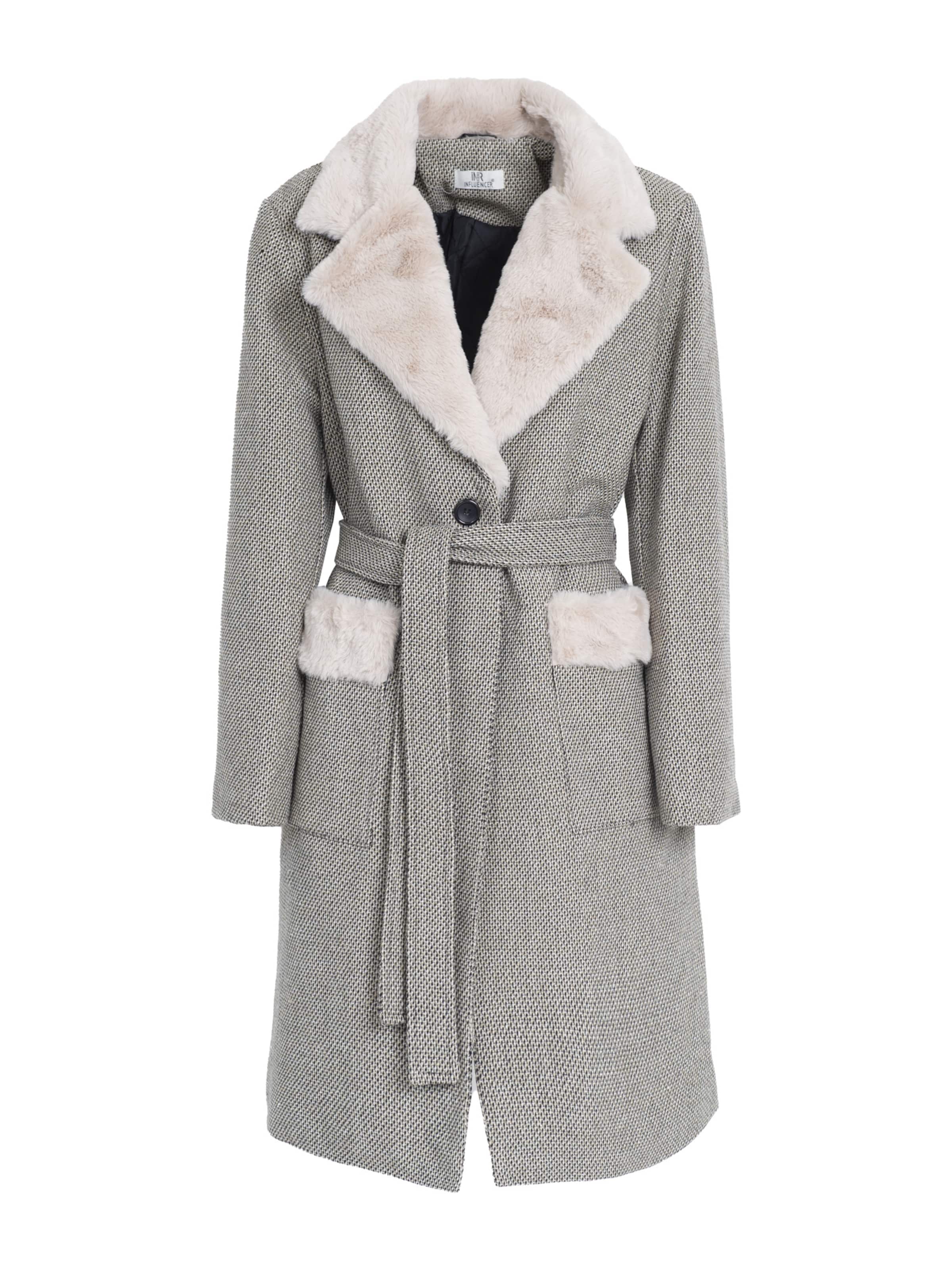 Influencer - Abrigo de entretiempo en gris: frente