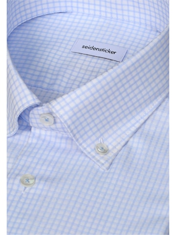 Coupe regular Chemise business 'Karo' SEIDENSTICKER en bleu