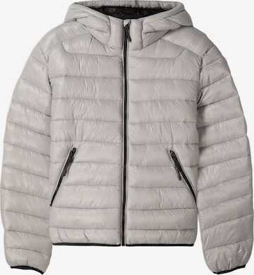 Bershka Зимно яке в сиво: отпред