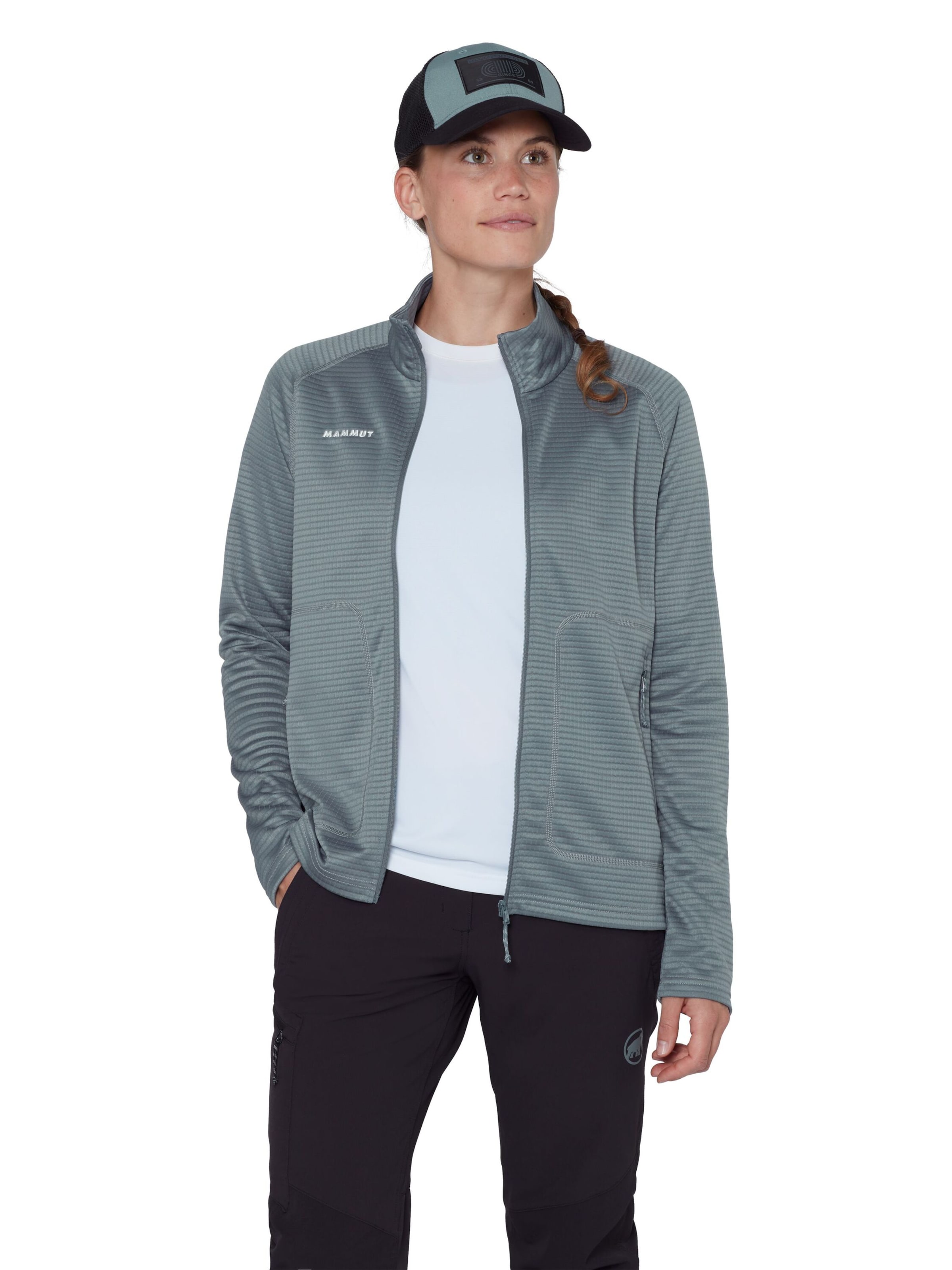MAMMUT Athletic Jacket in Grey: front