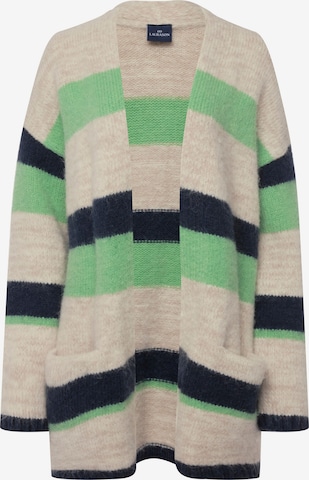 LAURASØN Knit Cardigan in Green: front