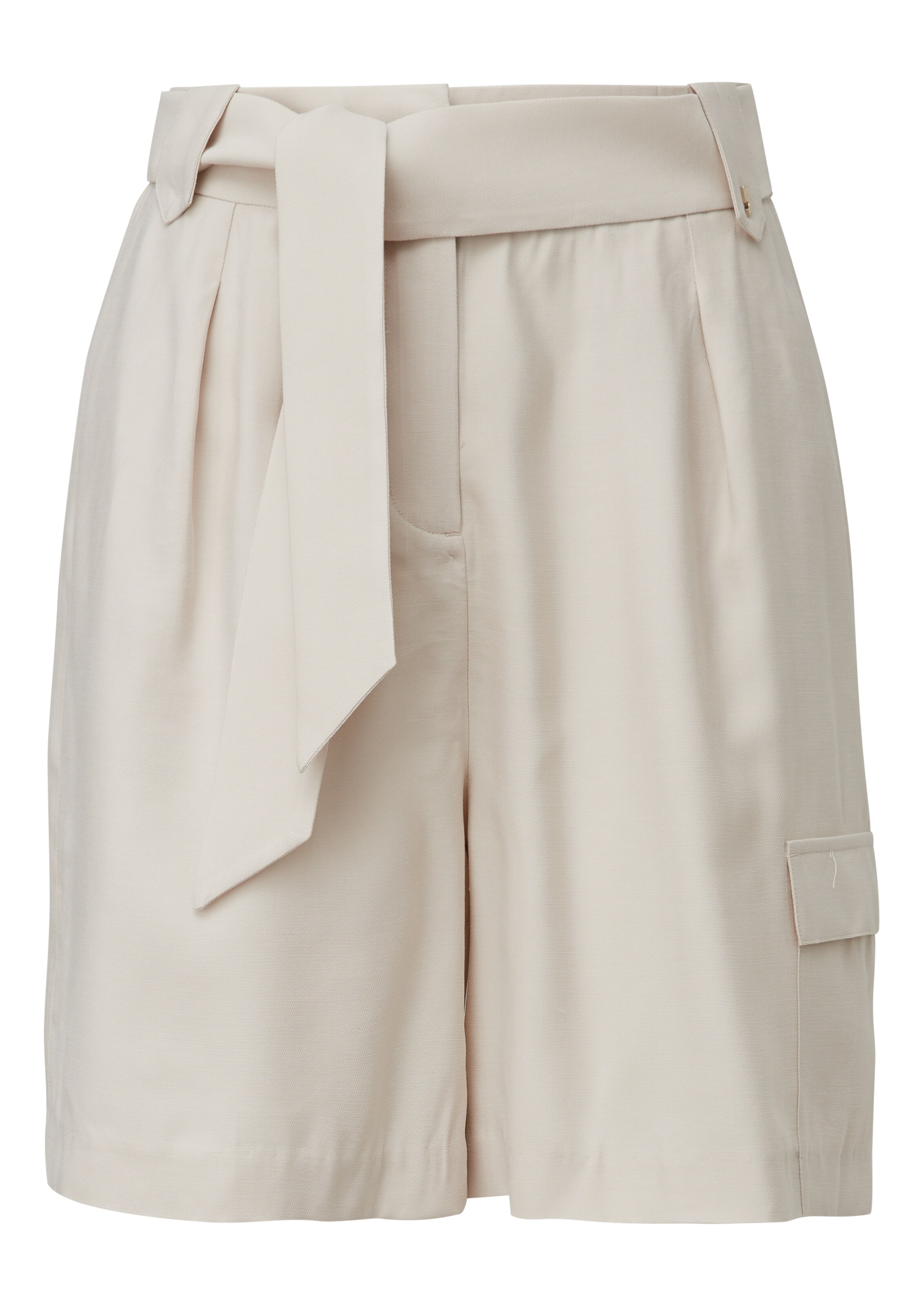 COMMA Szeroka nogawka Bojówki w kolorze beżowy: przód