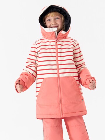 WeeDo Winter Jacket 'Cosmo Bunny' in Pink: front