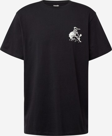 WRANGLER - Camiseta en negro: frente