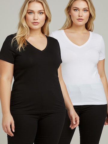 T-shirt Trendyol Curve en noir : devant