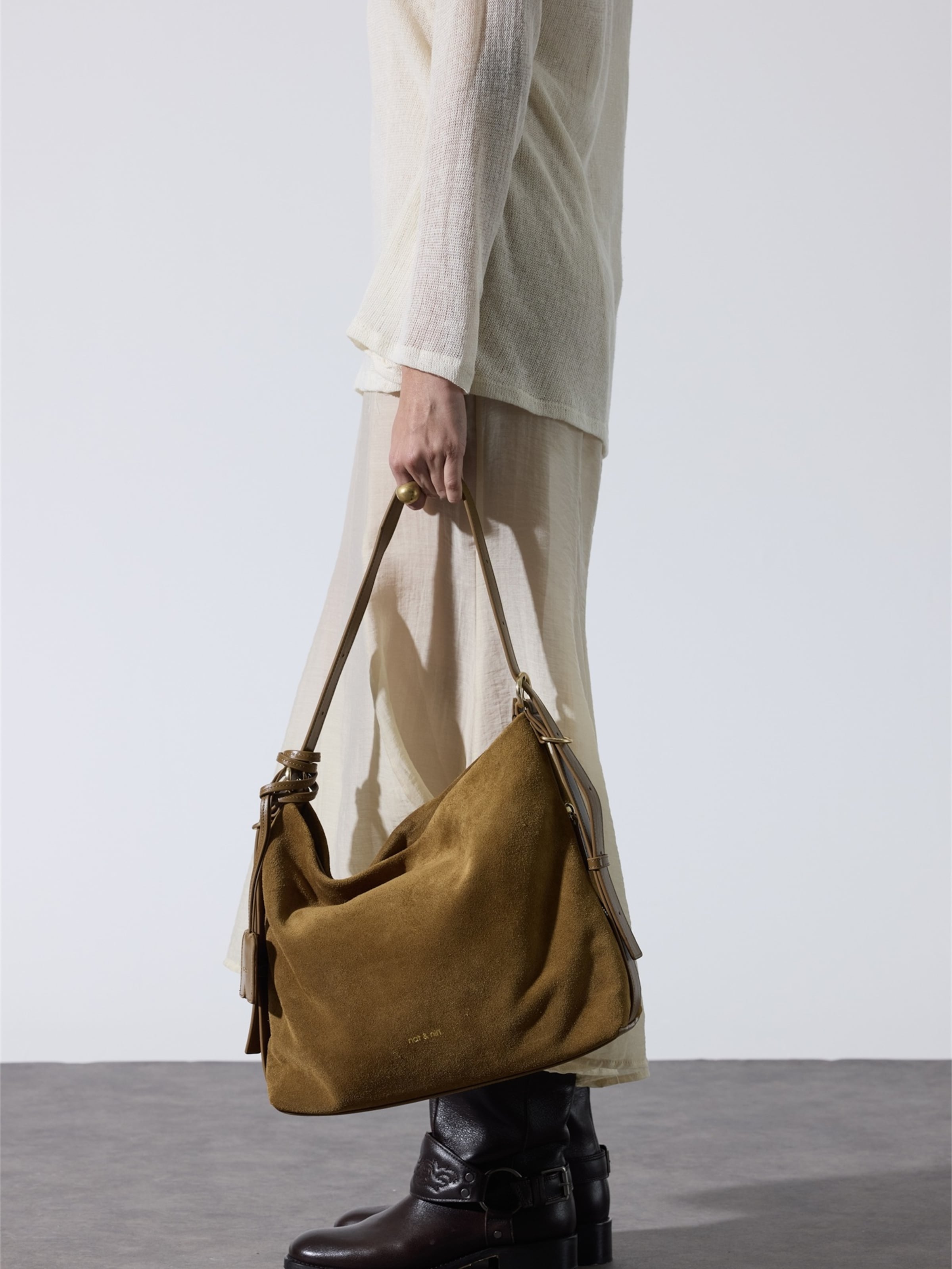 Nat&Nin Shoulder Bag 'Moreen' in Brown