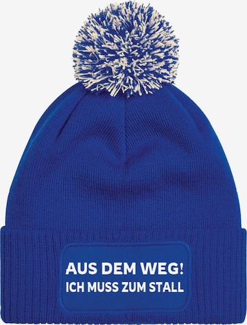 Youth Designz Mütze 'Muss zum Stall' in Blau: Vorderseite