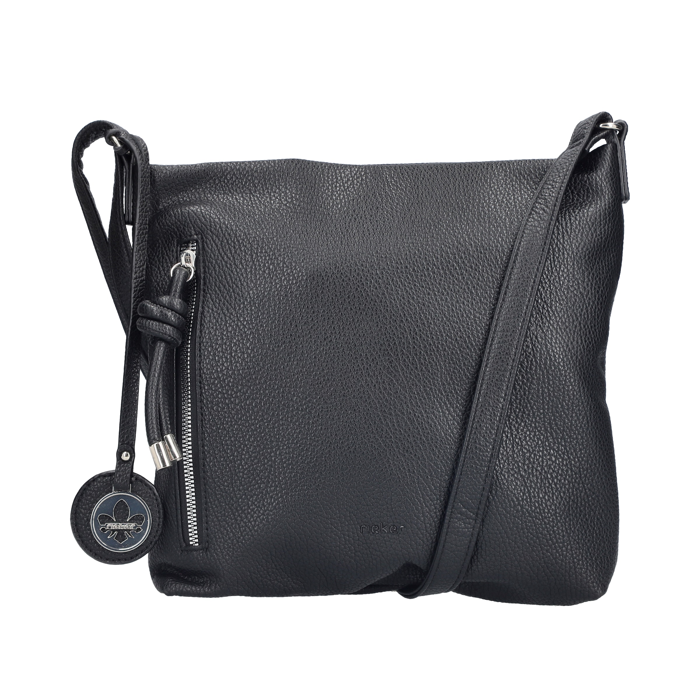 Rieker Crossbody Bag in Black: front