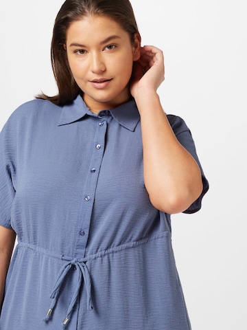 ONLY Carmakoma Shirt dress 'Coris' in Blue