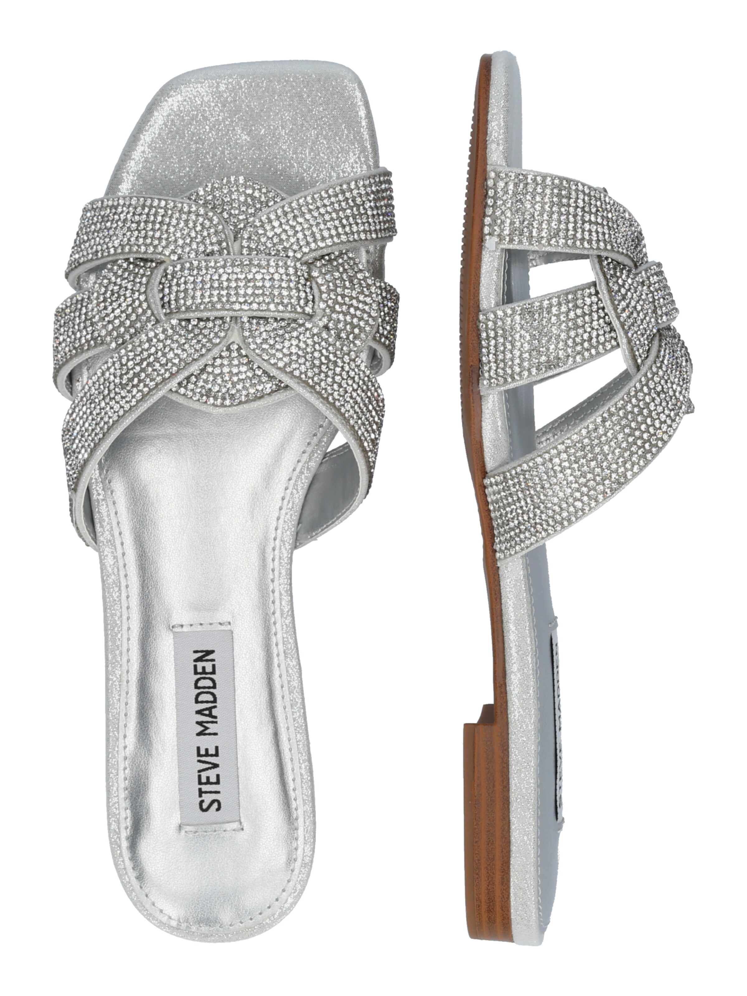 STEVE MADDEN Mules 'Vcay-R' in Silver