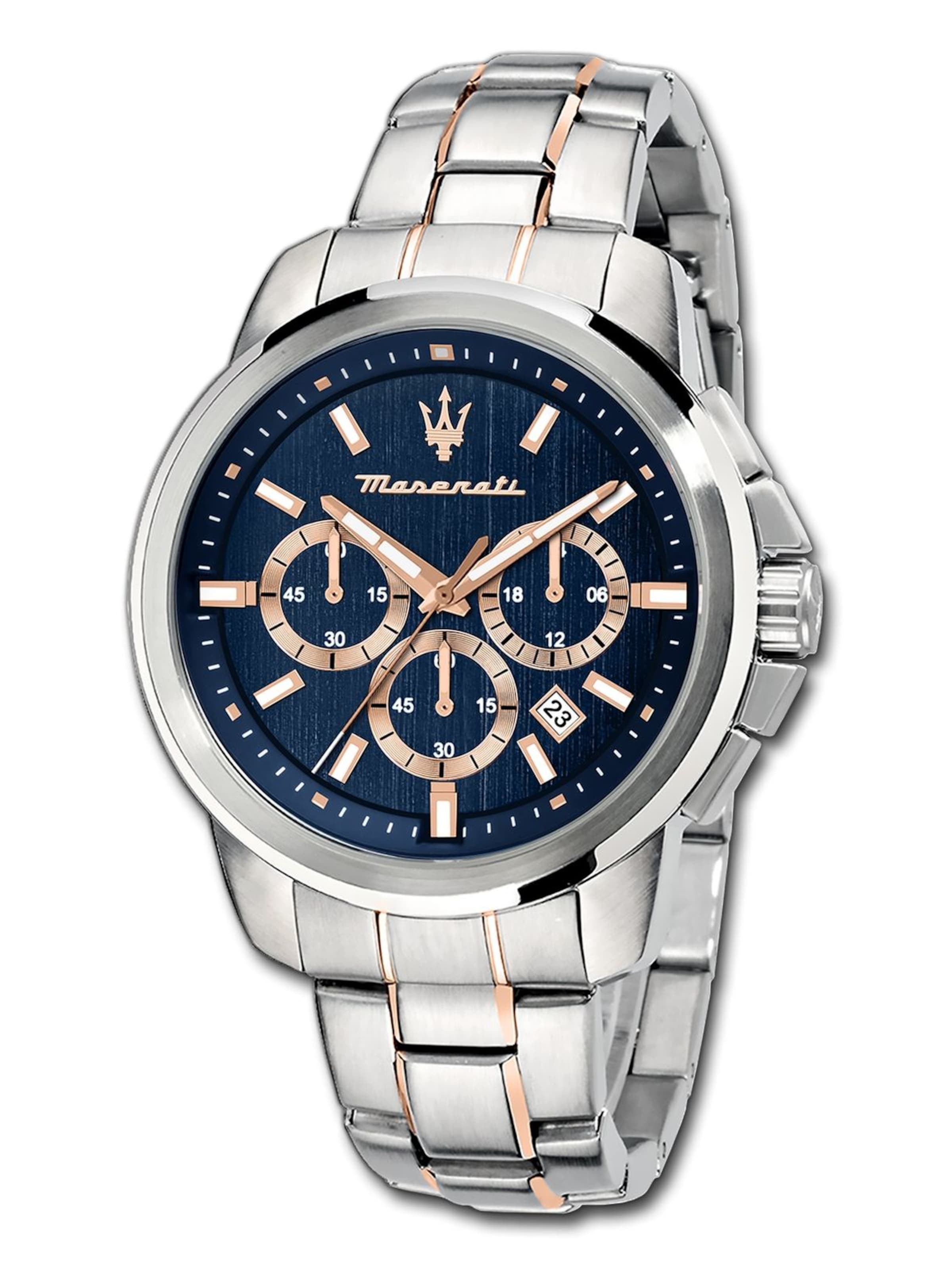 Maserati Analoog horloge in Zilver: voorkant