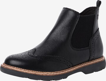 Boots chelsea di s.Oliver in nero: frontale