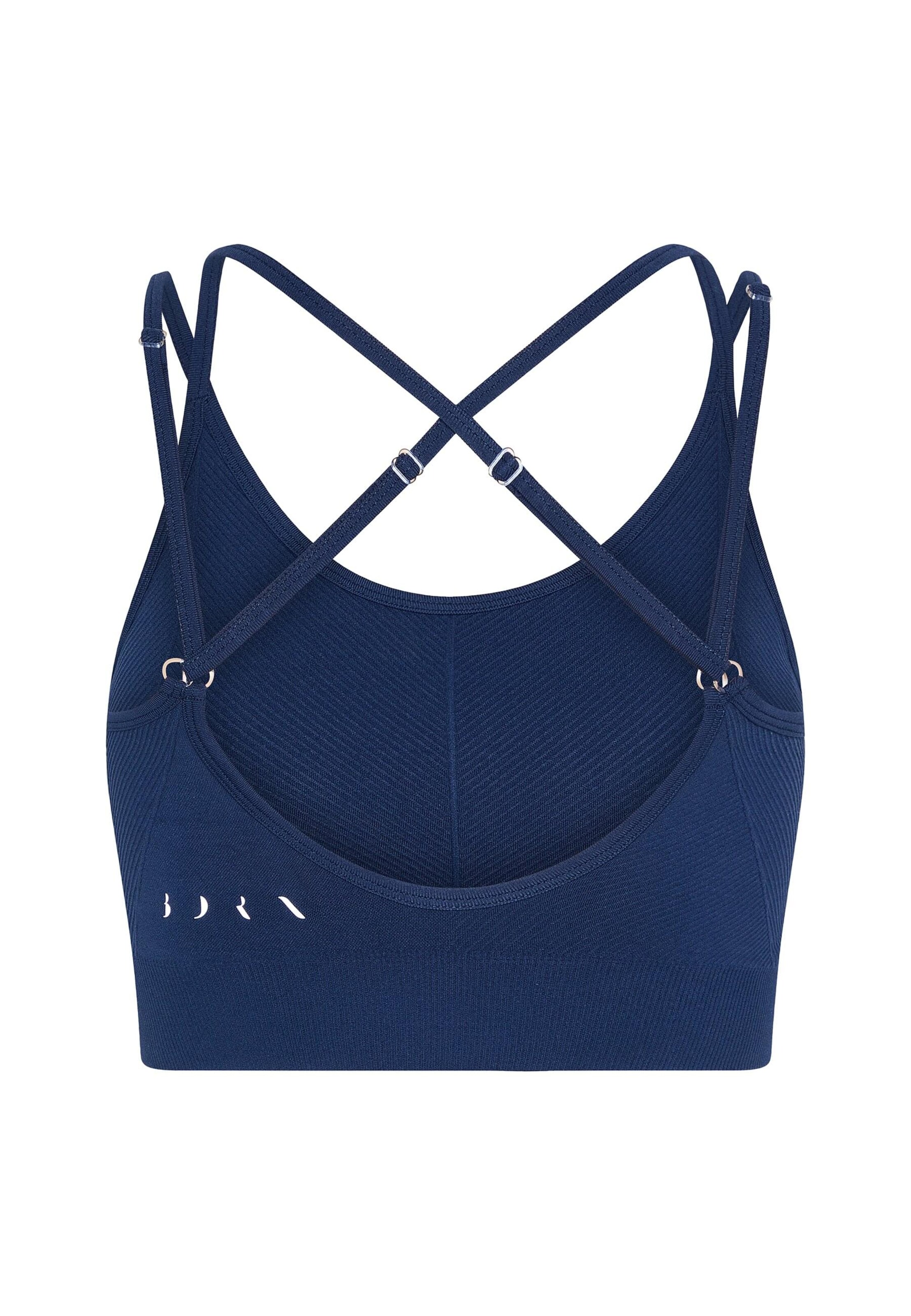 Born Living Yoga Bustier BH 'Sarvan' in Blauw