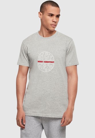 Merchcode Shirt 'Merry Christmas' in Grey: front