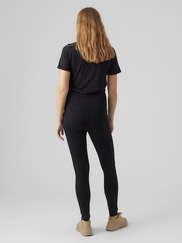 MAMALICIOUS - Skinny Leggings 'Julienne' em castanho