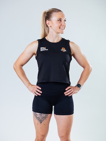 Lifters Sportweste 'Hybrid Club' in Schwarz: Vorderseite