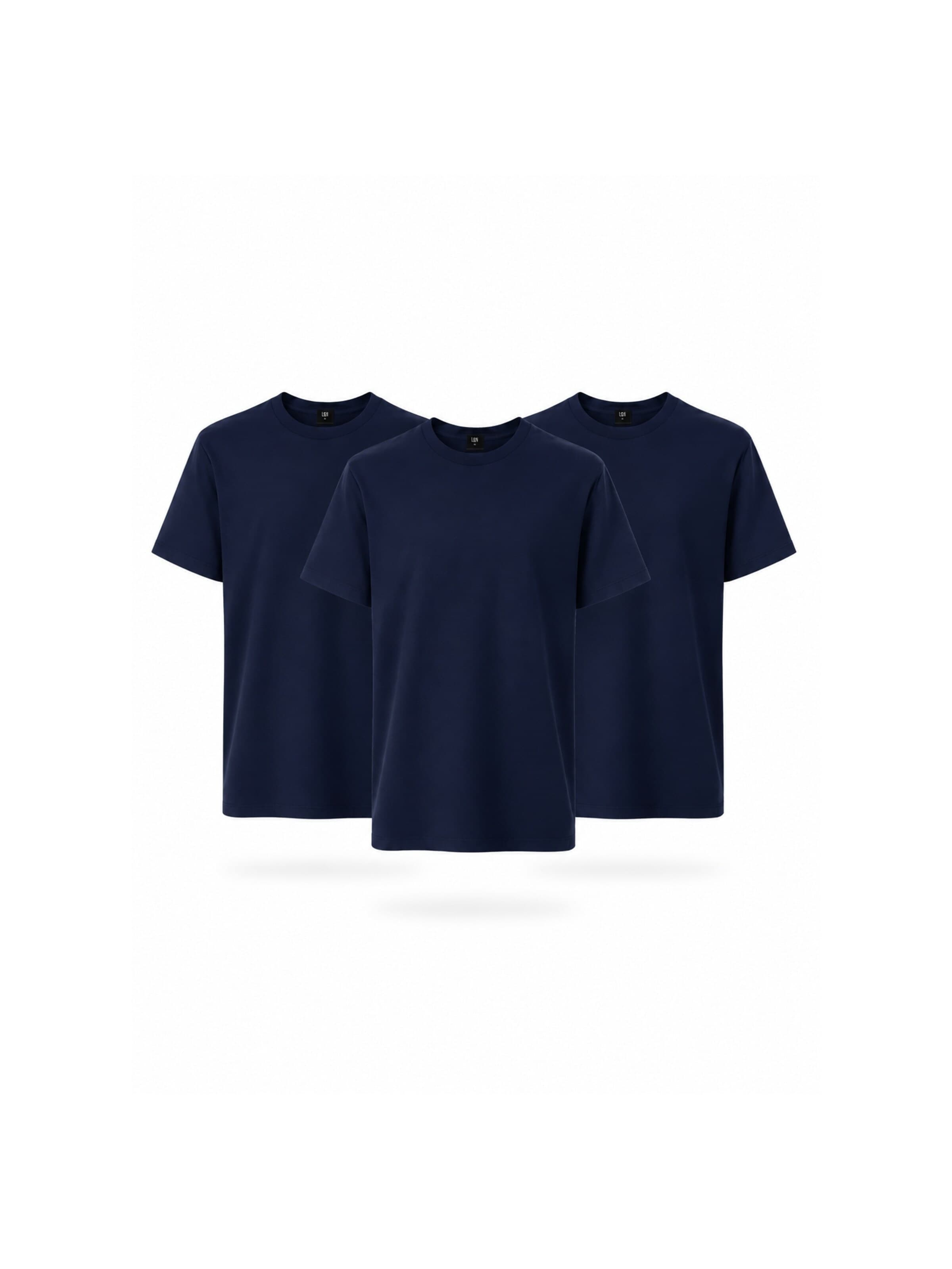 LAGØN Klederdracht shirt 'LAGØN Pima Selection- 3Pack-Save 20€' in Blauw: voorkant