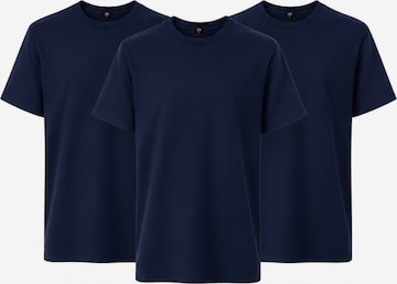 LAGØN Klederdracht shirt 'LAGØN Pima Selection- 3Pack-Save 20€' in Blauw: voorkant