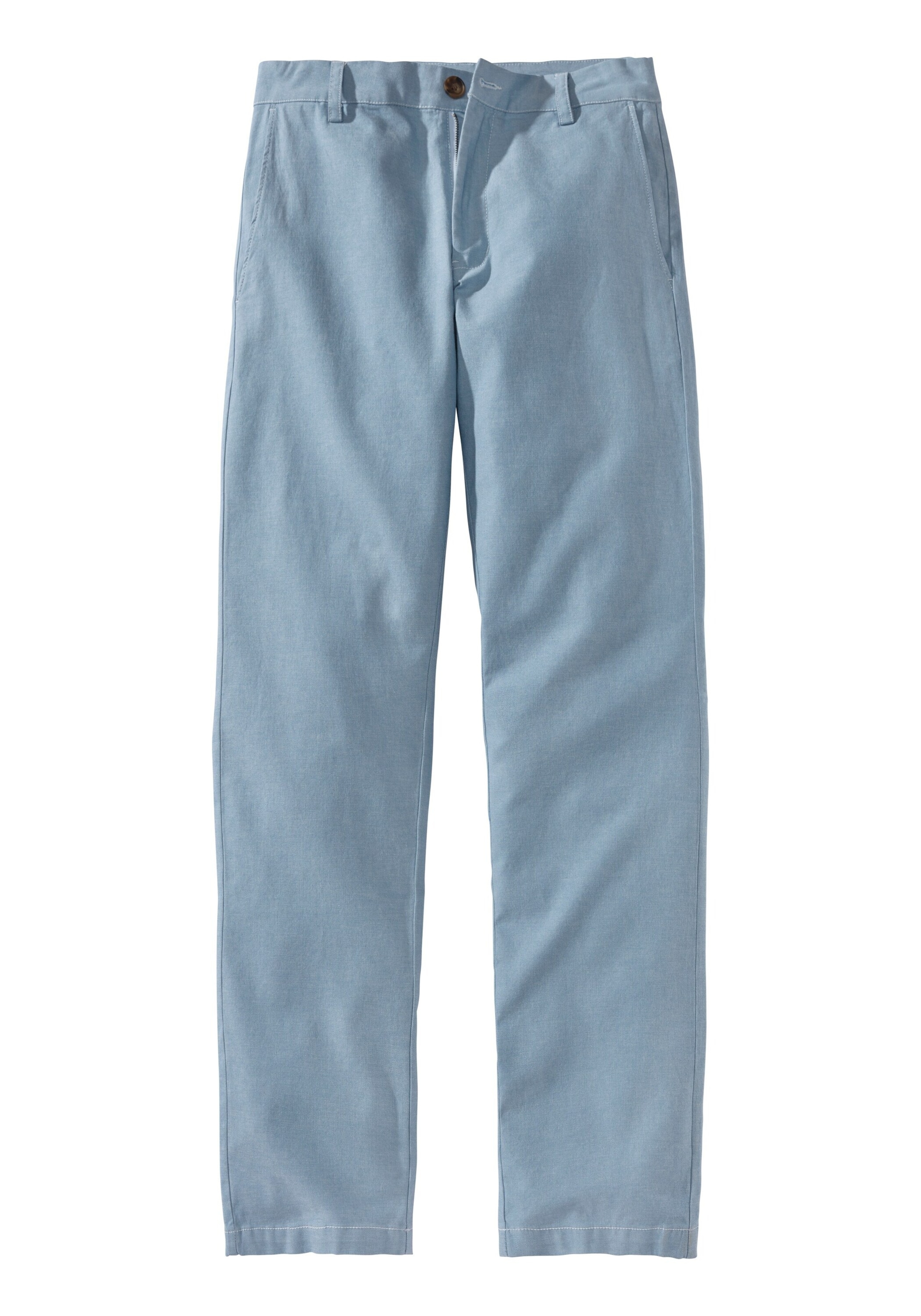 JOHN DEVIN Chino trousers in Blue: front