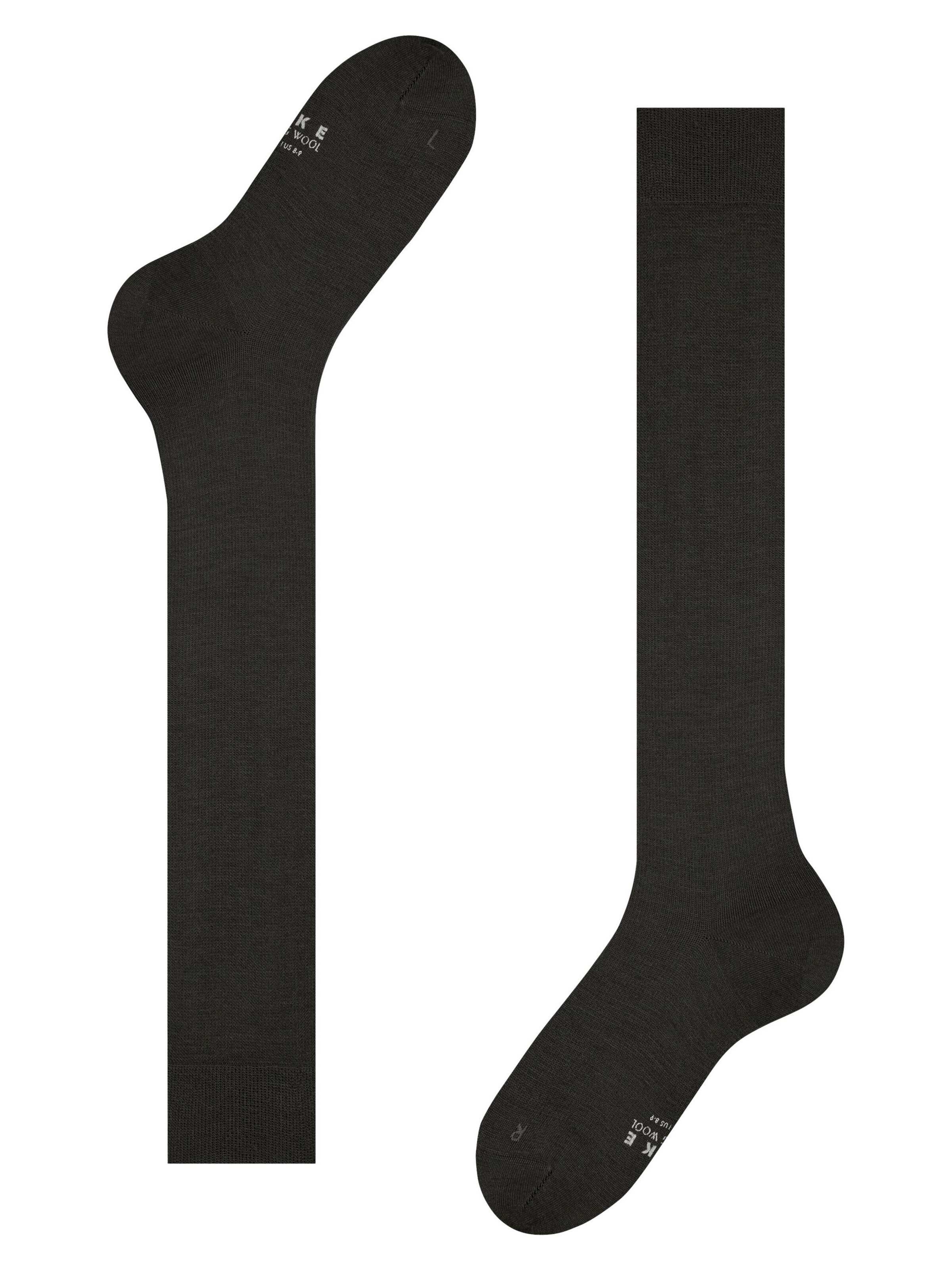 FALKE Knee High Socks 'Energizing Wool' in Brown
