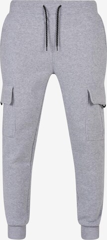 SOUTHPOLE Tapered Cargo Pants in Grey: front